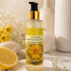 glutathione & kojic acid brightening shower gel