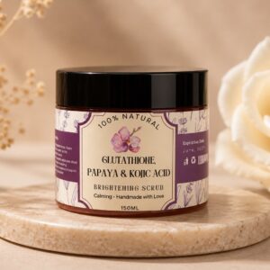 glutathione, kojic acid & papaya scrub